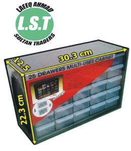 25 Drawer Wall Mounted Plastic Cabinet Box Electronic Components Box Medicine Box Jewelry Box by-1