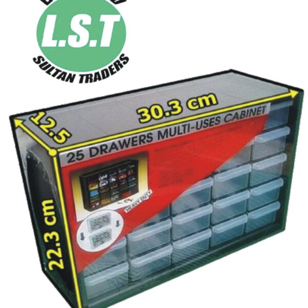25 Drawer Wall Mounted Plastic Cabinet Box Electronic Components Box Medicine Box Jewelry Box by-1