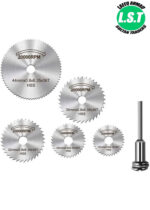 6pcs Mini Circular Saw Blade HSS Cutting Disc Rotating Drilling Tool Accessories For Wood Plastic Aluminum - 2