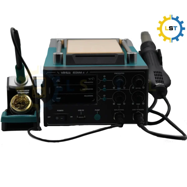 YIHUA 853AAA II Screen Separator Preheating Repair Desk Hot air Gun Welding Desk 3-in-1 Screen Splitter