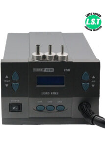 Quick 881D Hot Air Gun Soldering Station Rework Station Heat Gun Desoldering Tool 1300W Three Working Channels Solder Station - 2