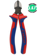 C-MART B0163-06 Red and blue handle cutting pliers 150mm/6″ - 3