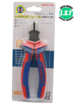 C-MART B0163-06 Red and blue handle cutting pliers 150mm/6″ - 4