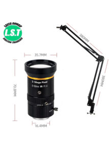 Kailiwei 614+0550 2MP 1080P Electronic Digital VGA HD Video Microscope Camera For Mobile PCB Soldering Repair With 5-50mm Lens Stand - 4
