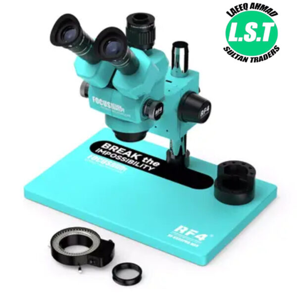 RF4 6555 ProMax Dustproof Trinocular Stereo Microscope With LED Lights 6.5-55X - 3