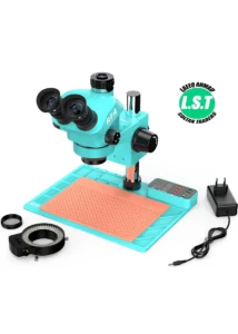 RF4 RF-7050TVA9 7X-50X Synchronous Zoom Trinocular Stereo Microscope with USB Charging Station-3