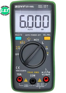 Zoyi ZT-102L Mini Auto Inductance 60 Henrys H Measurement Digital Multimeter-1