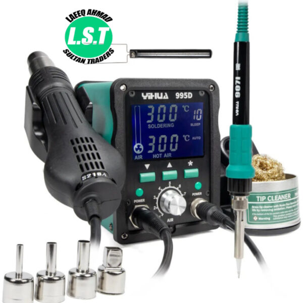 YIHUA 995D+ hot air gun phone repair iron desoldering SMD rework soldering station - 4