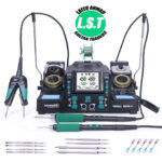 Yihua 982D II integrated intelligent soldering station dual handle C210/C245 soldering iron rework station for SMD BGA repairf - 1