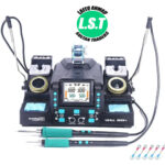 Yihua 982D II integrated intelligent soldering station dual handle C210/C245 soldering iron rework station for SMD BGA repairf - 3