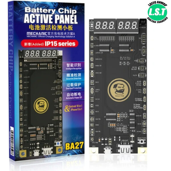 Mechanic BA27 Battery Activation Detection Board with USB Cable for iPhone 5G to 15 Pro Max & Android Phones-1