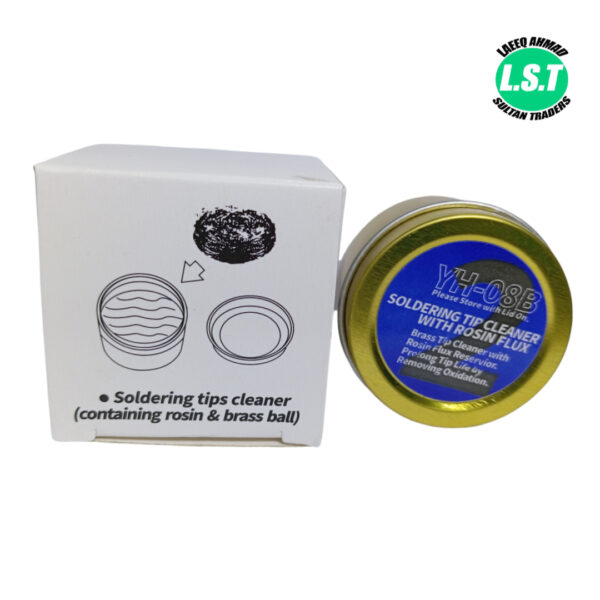 YIHUA YH-08B-2 Soldering Iron Bit/Tip Cleaner High Rosin Flux With Soft Coiled Brass Wire No Water Needed wielding metaireal Tool - 4