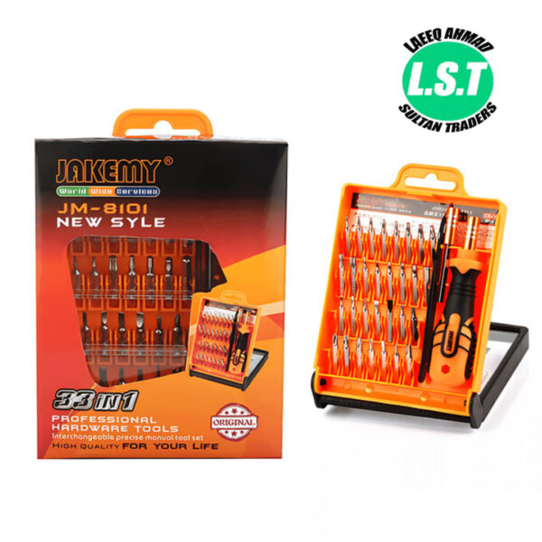 Jakemy JM-8101 33 in 1 Precision screwdriver tool kit various bits - 3