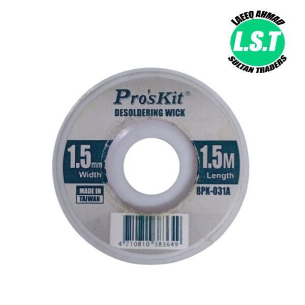 Proskit 8pk-031b 1.5MM-1.5MM Desoldering Wire - 3