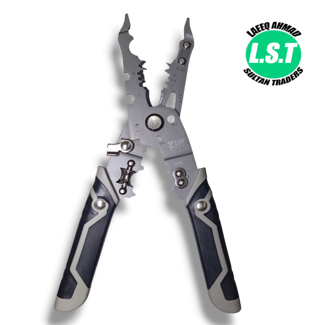 YTH Y712 Multi-Functional Stripping Cutter Pliers Stripping Wire Pressing Pliers Winding Wire - 3 YTH Y712 Multi-Functional Stripping Cutter Pliers Stripping Wire Pressing Pliers Winding Wire - 3