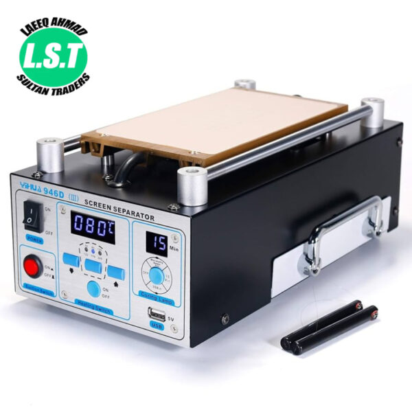 YIHUA 946D III touch screen panel LCD separator glue disassemble machine for repairing mobile phones screen separator preheating station - 4