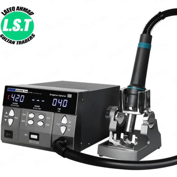SUGON 8620DX Pro Pluggable handle solder rework station hot air blow gun electronic repair - 5
