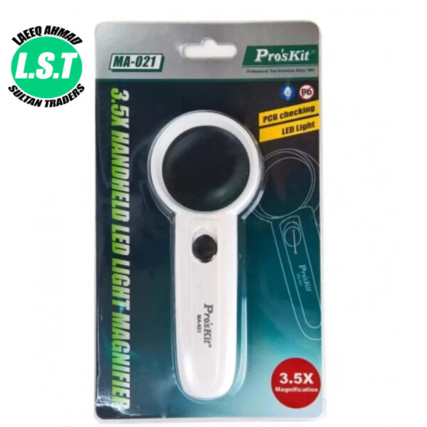 Pro'Skit Ma-021 3.5X Handheld Led Light Magnifier - 3