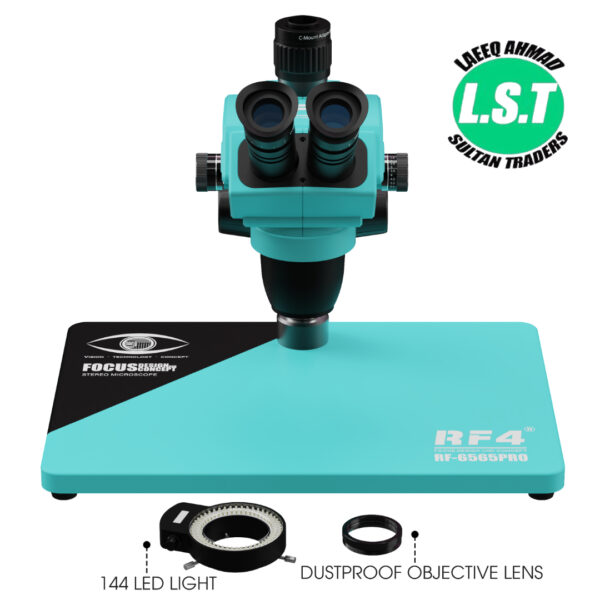 RF4 RF-6565PRO RF4 Trinocular Stereo Microscope - 4