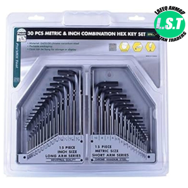 Pro'skit 8PK-027 30Pcs Metric & Inch Combination Hex Key Set - 4