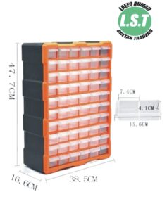 K502 Box Storage Box with 39 Drawers, Storage Box for Electronic Components, Drawer Storage, Screw Parts Storage Box-4