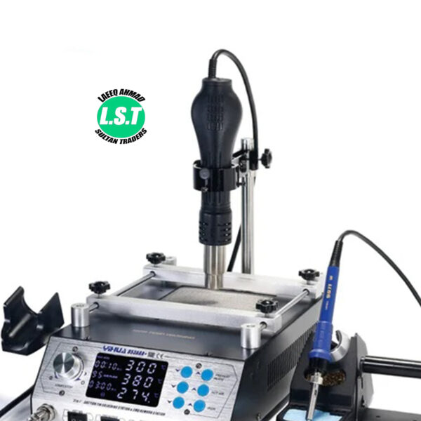 Yihua 853AAA + Digital SMD Soldering Desoldering Hot Air Preheat BGA Rework Station