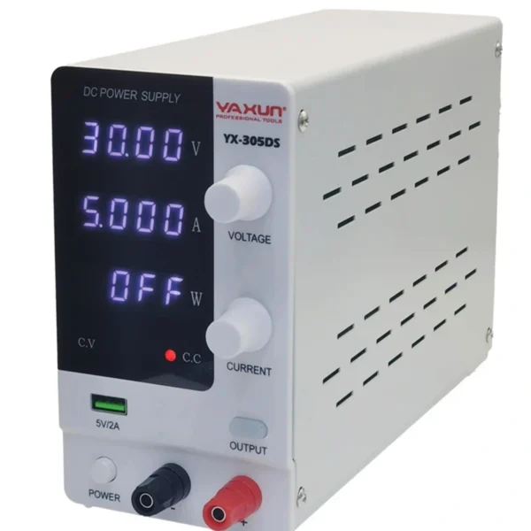 YAXUN YX305DS Adjustable 30V 5A DC Regulated Power Supply