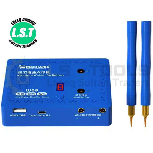 Mechanic W08 3 in 1 Portable Mini Battery Welder Spot Welding Machine Short Charger