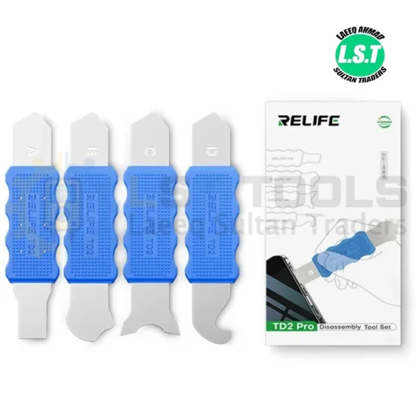RELIFE TD2 Disassembly Pry Tool for Mobile Phone Frame Removal Repair Multi Angle Blade Anti Slip Durable Steel Opening Tools