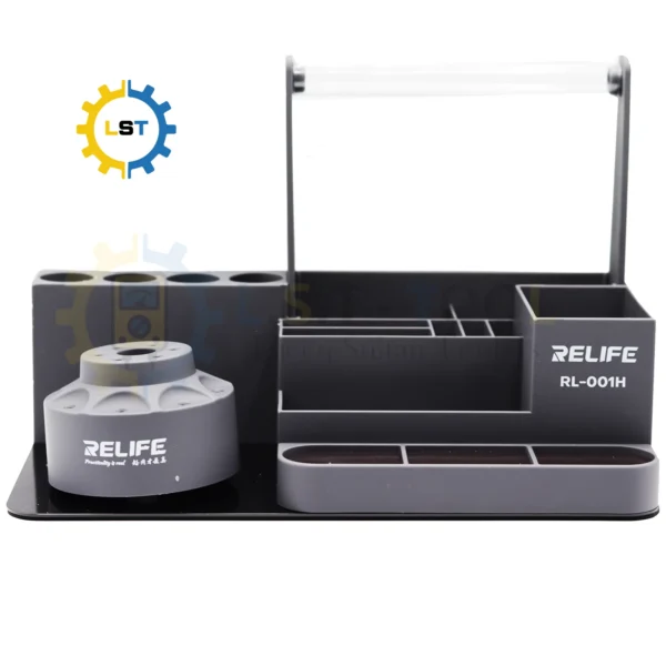 ELIFE RL001H Rotating Storage Professional Classified Rack for Mobile Phone Screwdriver Tweezer Wire Flux Repair Tools Holder