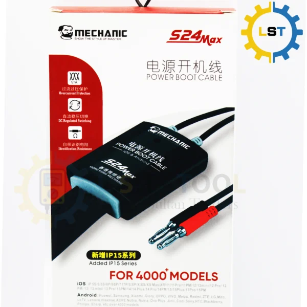 Mechanic S24 Max Power Supply Test Cable For iPhone 5S-15Pro Max And Android Mobile Phone Boot Line Switch Power Supply Cord