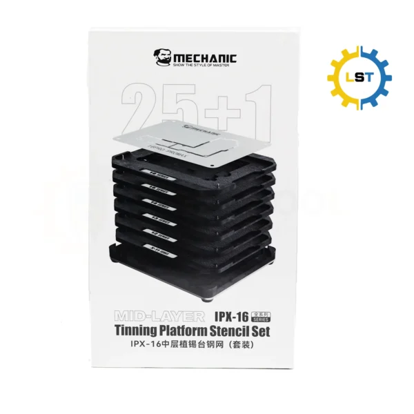 Mechanic Mid-Layer Planting Tin Template For iPhone X XS 11 12 13 14 15 16 Pro Max Motherboard BGA Reballing Stencil Platform