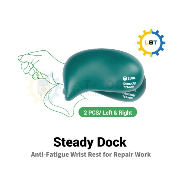 2UUL DK01 Steady Dock Anti-Fatigus Wrist Rest for Repair Work (2Pcs/Set)