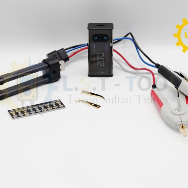 FNIRSI LCR-ST2-H 100kHz LCR ESR Meter Tweezer, SMD & Through-Hole Component Tester, Auto Sort Compare, Resistor, Inductor, Diode, Capacitor Tester, Measures Voltage & Continuity, Full-Band Scan