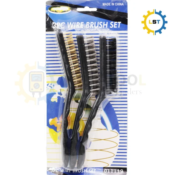 3Pcs 9" Wire Brush Set for Cleaning and Rust Removing