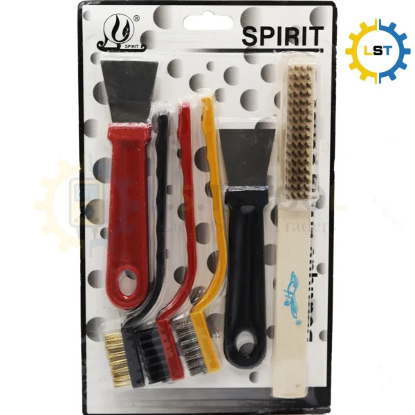 6Pcs Wire Brush Set Scraper Tool Dirt and Paint Remover Cleaning