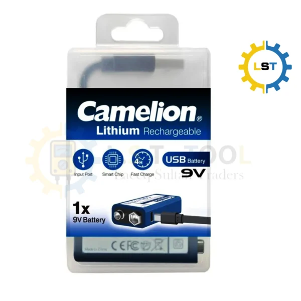 Lithium Rechargeable Battery 9V - 5000 mWh
