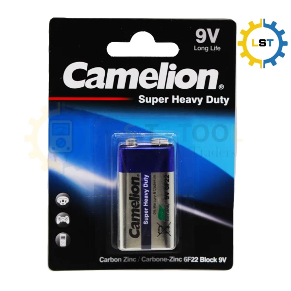 Camelion Super Heavy Duty 9V 6F22 Batteries