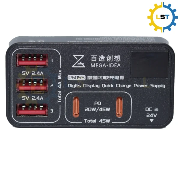 Mega-Idea P605S Digits Display Quick Charge Power Supply