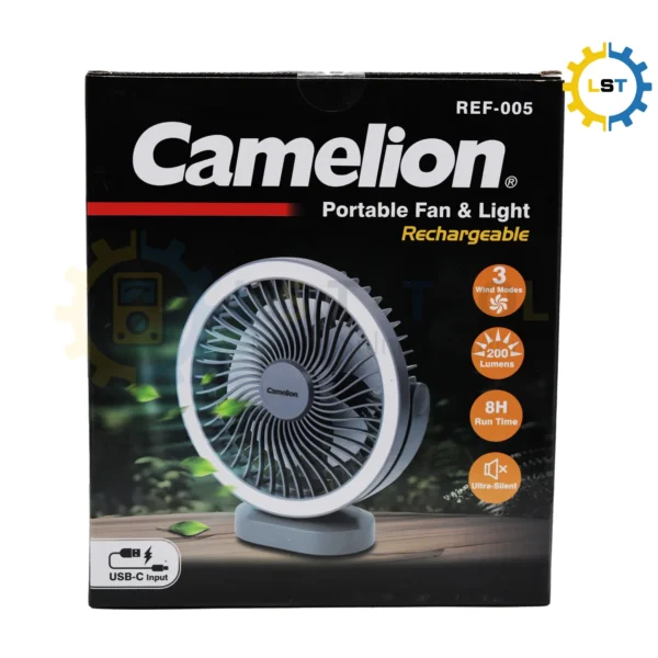 Camelion REF005 Rechargeable Fan & Light