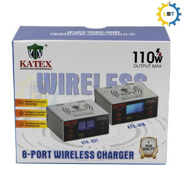 KATEX KTX-881 8-Port Wireless Charger Maximum Output 110W